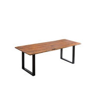 ESSTISCH LAURINA - Nussbaumfarben/Walnussfarben, Holz/Metall (100/200/77cm) - SAM