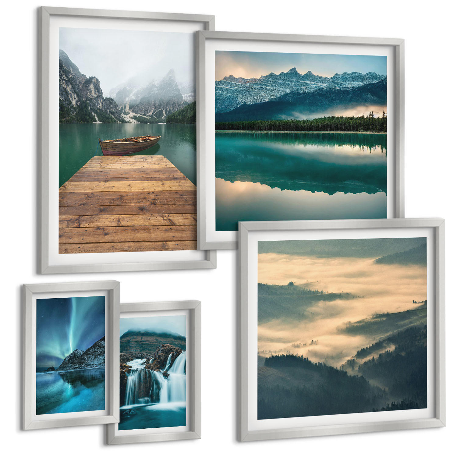 Tulup Bilder Silber 40x60 cm