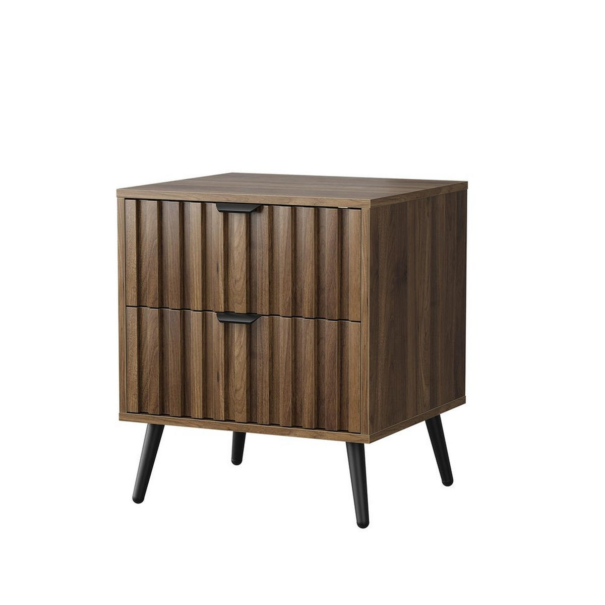NACHTISCH WALNUSS, 2 SCHUBLADEN, EINGELASSEN, MULTIROOM - Baltimorefarben, Holzwerkstoff (40/53/45cm)