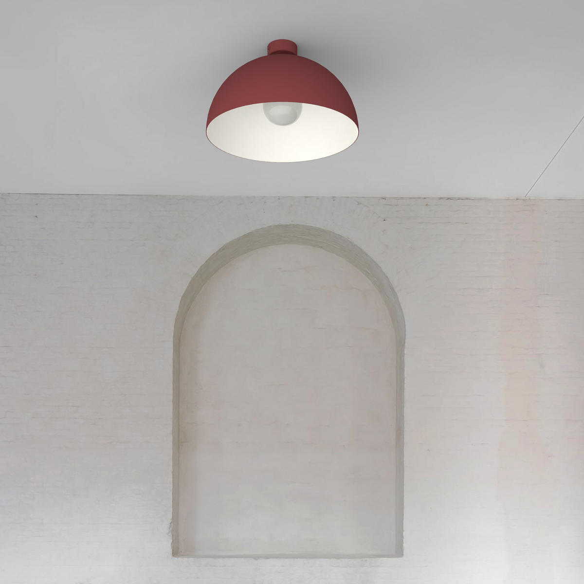 DECKENLEUCHTE - Samtahornfarben, Metall (40/40/20cm) - Lumicom