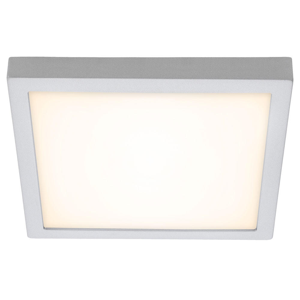 LED PANEL Deckenleuchte Silber Chrom - Silberfarben, Metall (30/30/3.2cm) - Briloner