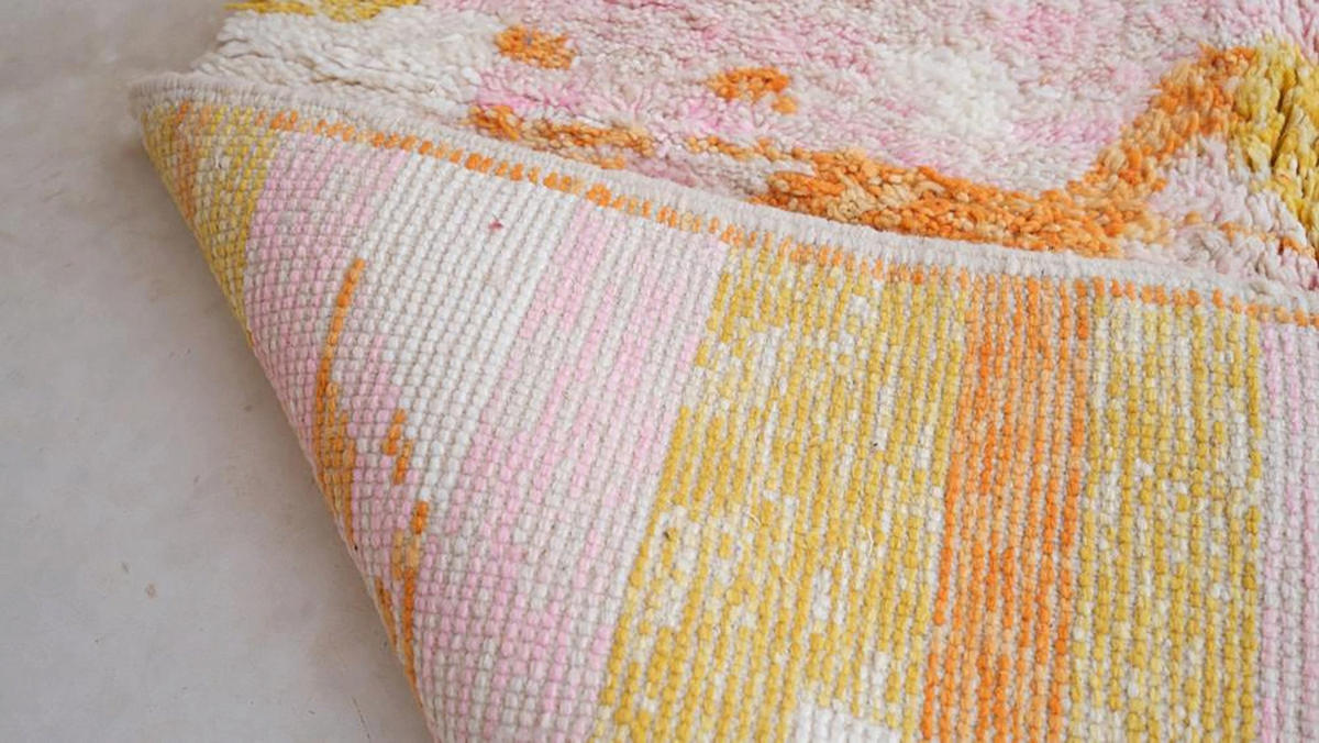 BERBERTEPPICH aus Marokko aus reiner Wolle 250x 350 cm - Orange, Naturmaterialien (250/350cm) - AFK Living