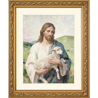 BILD gerahmt 53x63 cm Jesus - Beige, Holz (53/63cm) - artissimo