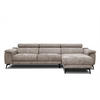 ECKSOFA FIERO 4-Sitzer, beige - Beige/Schwarz, Holzwerkstoff/Textil (288/170cm) - Courtois Laville