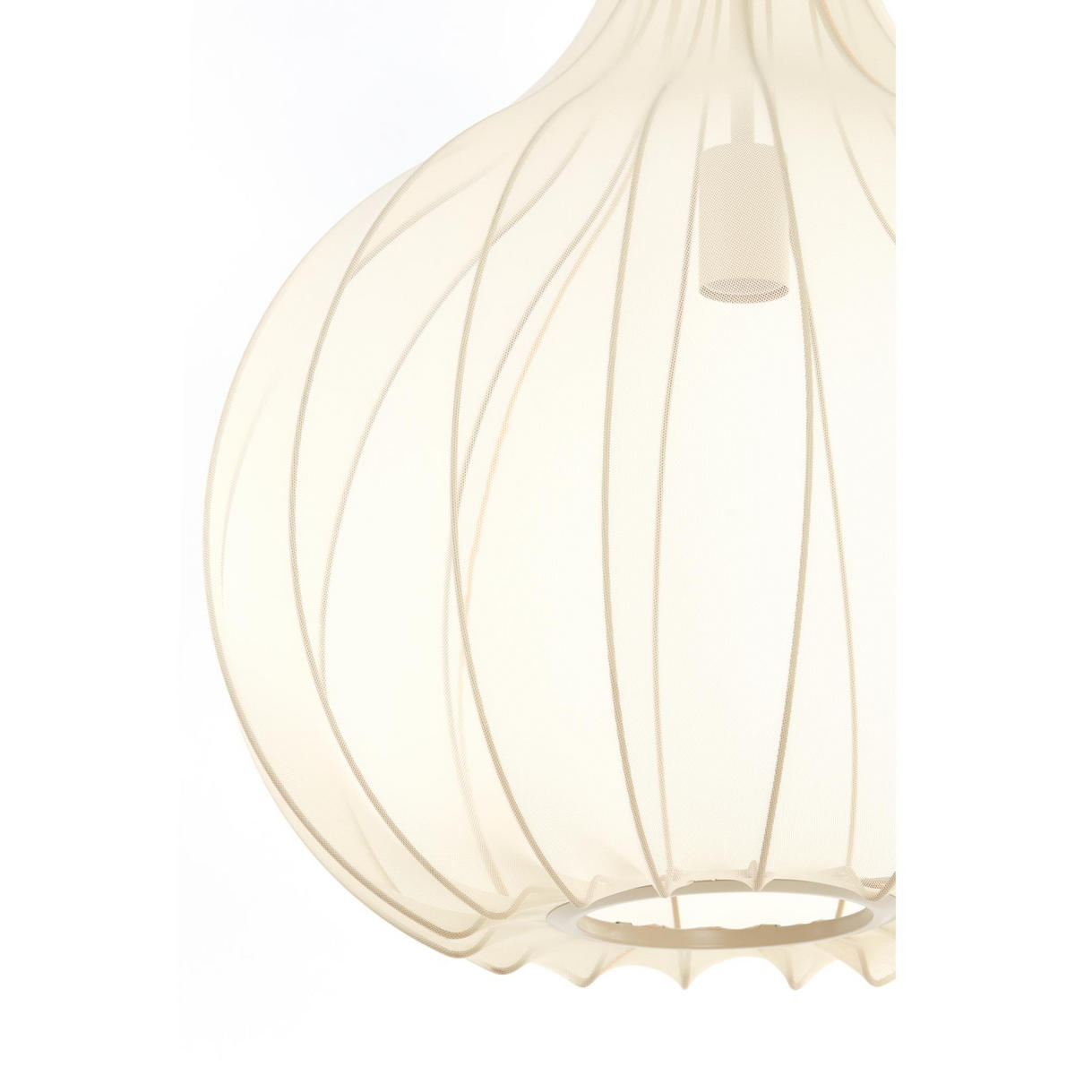 PENDELLEUCHTE Elati Braun 50/50/53 cm - Braun, Textil (50/50/53cm) - Light & Living