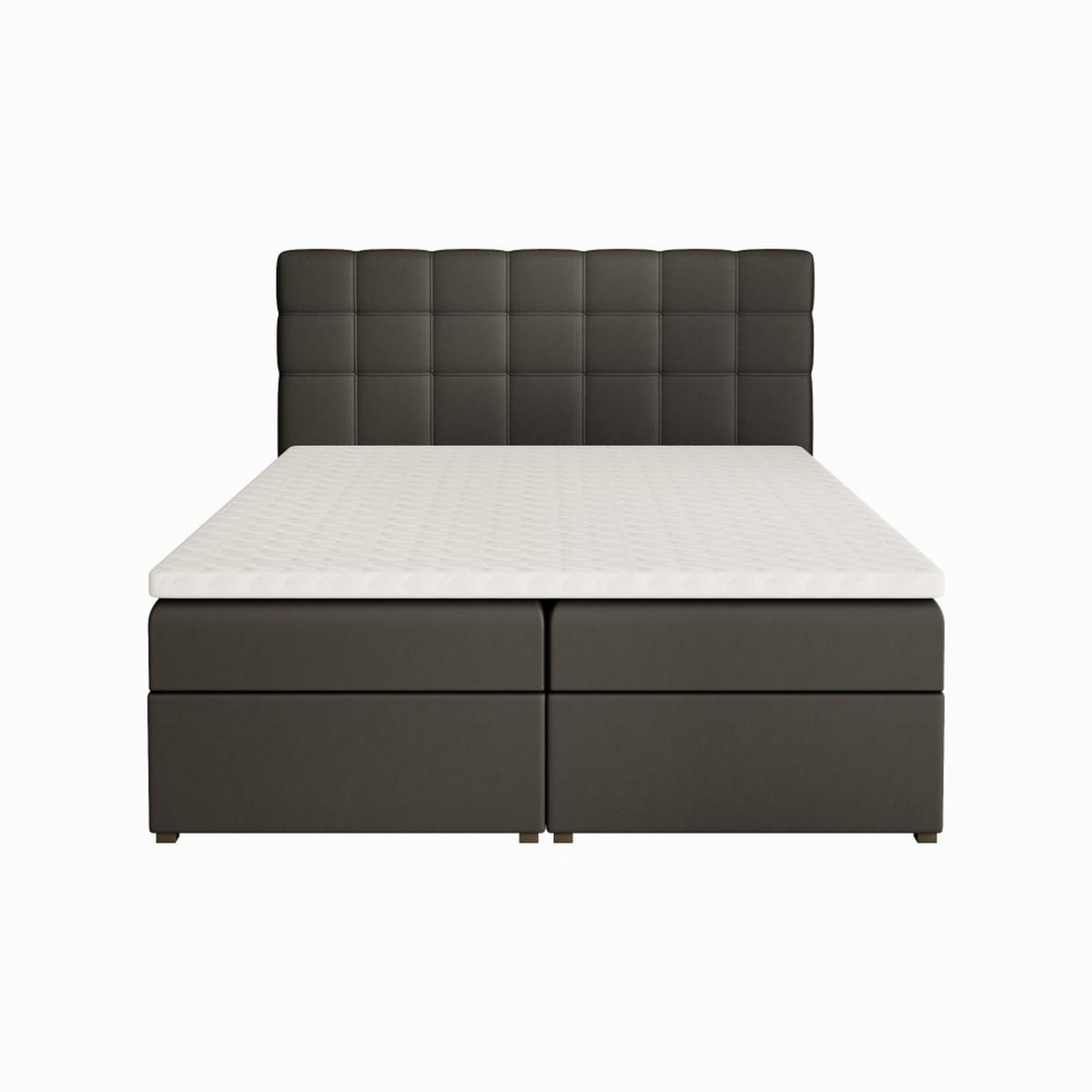 POLSTERBETT Topiq 144/203/103 schwarz - Anthrazit, Holzwerkstoff/Textil (140/200cm) - Beautysofa