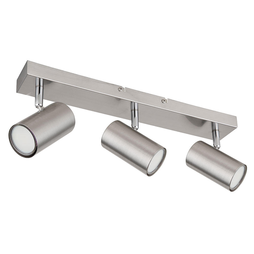 DECKENLEUCHTE Silber Bewegliche Spots - Silberfarben, Metall (41/6/12cm)