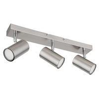 DECKENLEUCHTE Silber Bewegliche Spots - Silberfarben, Metall (41/6/12cm)