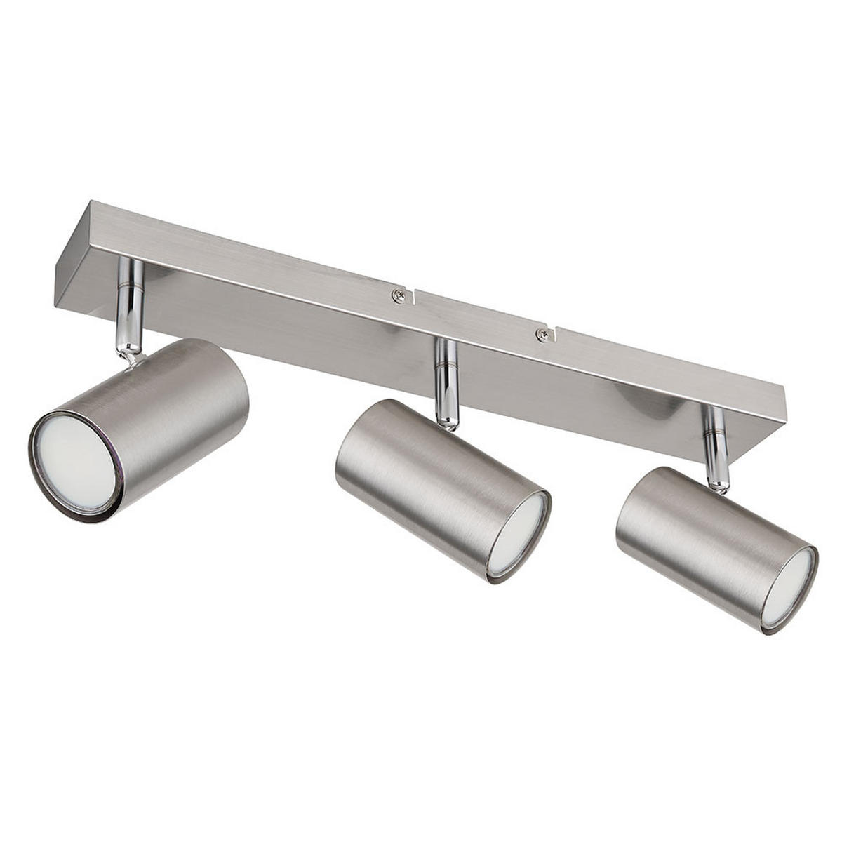 DECKENLEUCHTE Silber Bewegliche Spots - Silberfarben, Metall (41/6/12cm)
