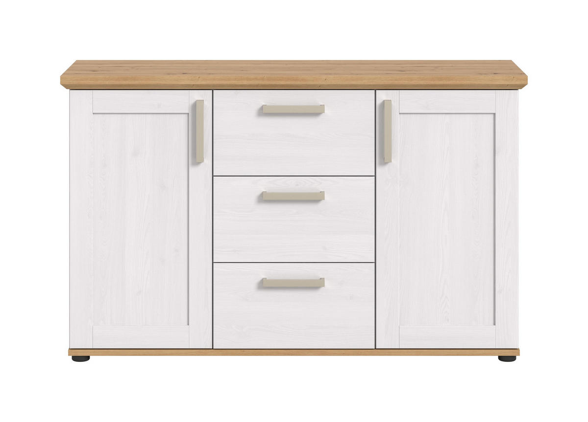 SIDEBOARD VERONA (B/H/T: ca. 129/80/40 cm) in Sibiu Lärche Nachbildung/Sibiu Lärche Nachbildung - Lärchefarben, Holzwerkstoff (129/80/40cm)