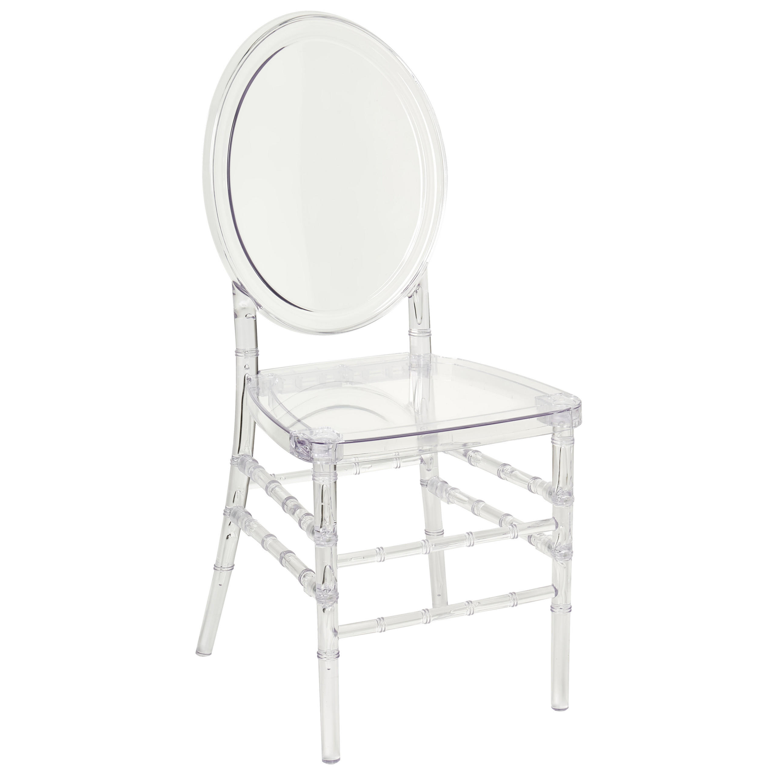 BANKETTSTUHL 2er-Set Transparent Montrose - Transparent, Kunststoff (41/92/41cm) - Beliani