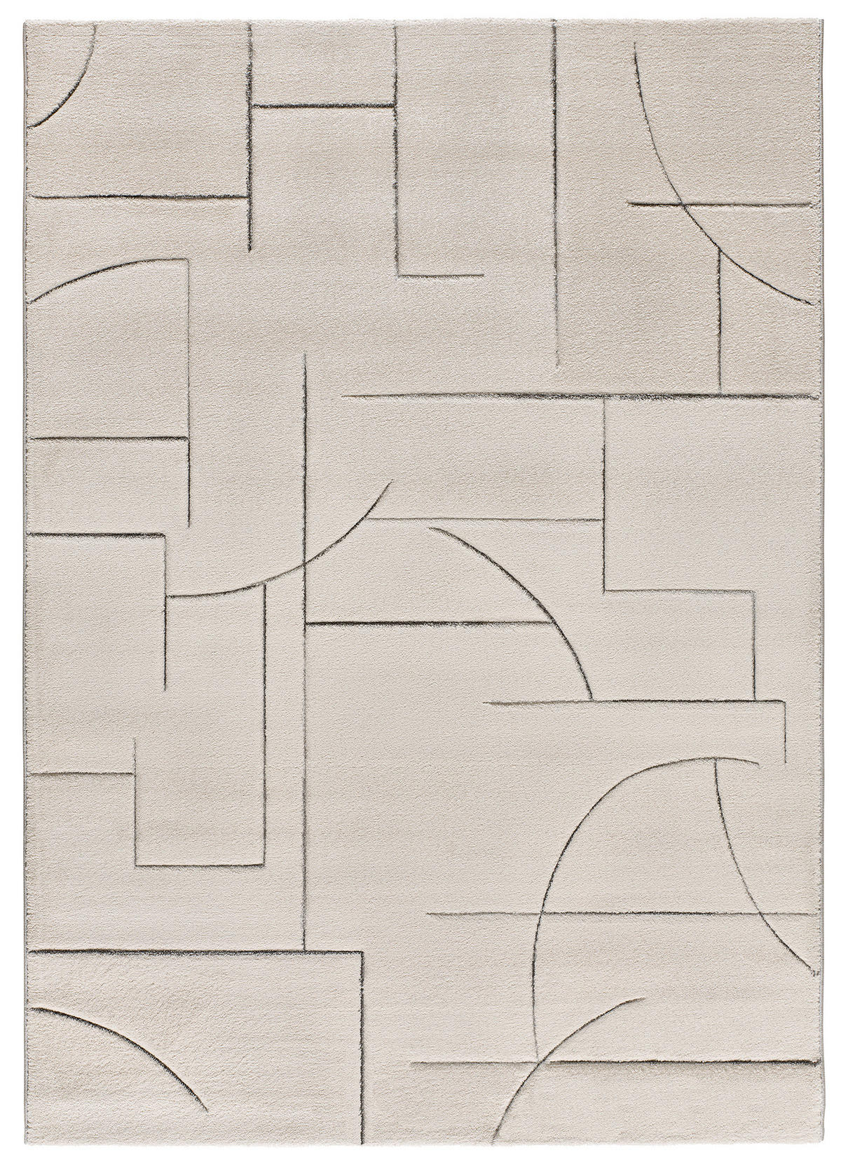 WEBTEPPICH Creme Lena 80/150 cm - Creme, Naturmaterialien/Textil (80/150cm) - Atticgo