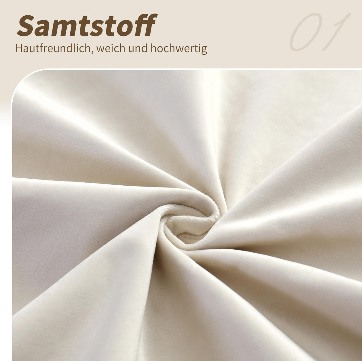 KINDERBETT 140/200 cm aus Samt mit gepolstertem Kopfteil, flexiblem Rausfallschutz und Taschen, Beige - Beige, Textil (140/200cm) - Redom