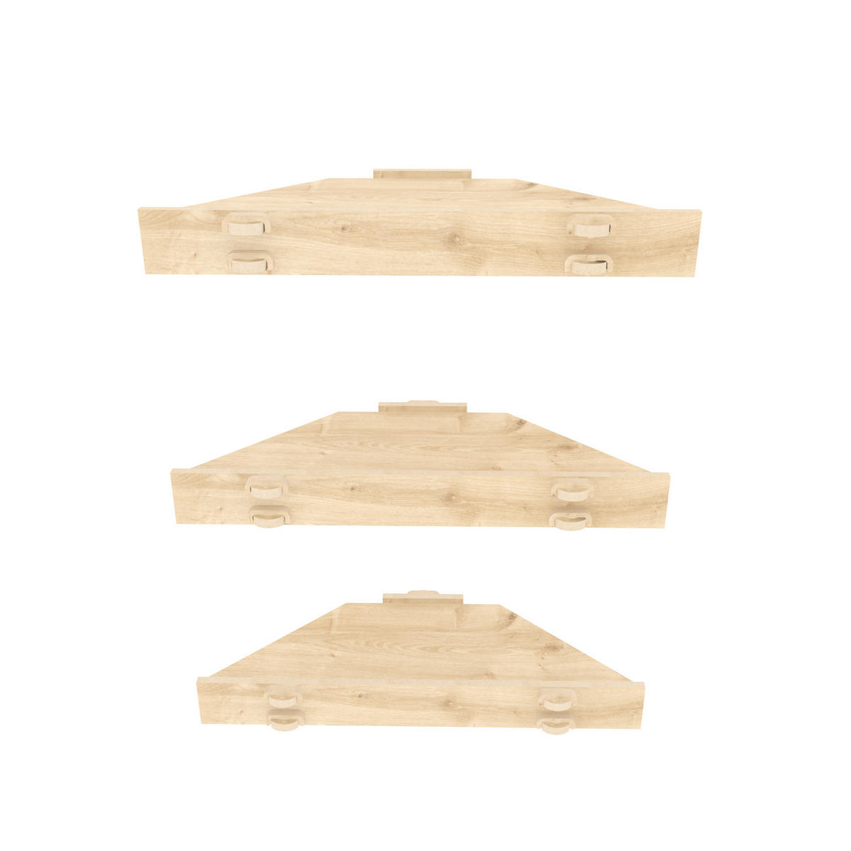 WANDREGAL Edis - Eichefarben, Holzwerkstoff (14.5/5/39.5cm) - Decorotika