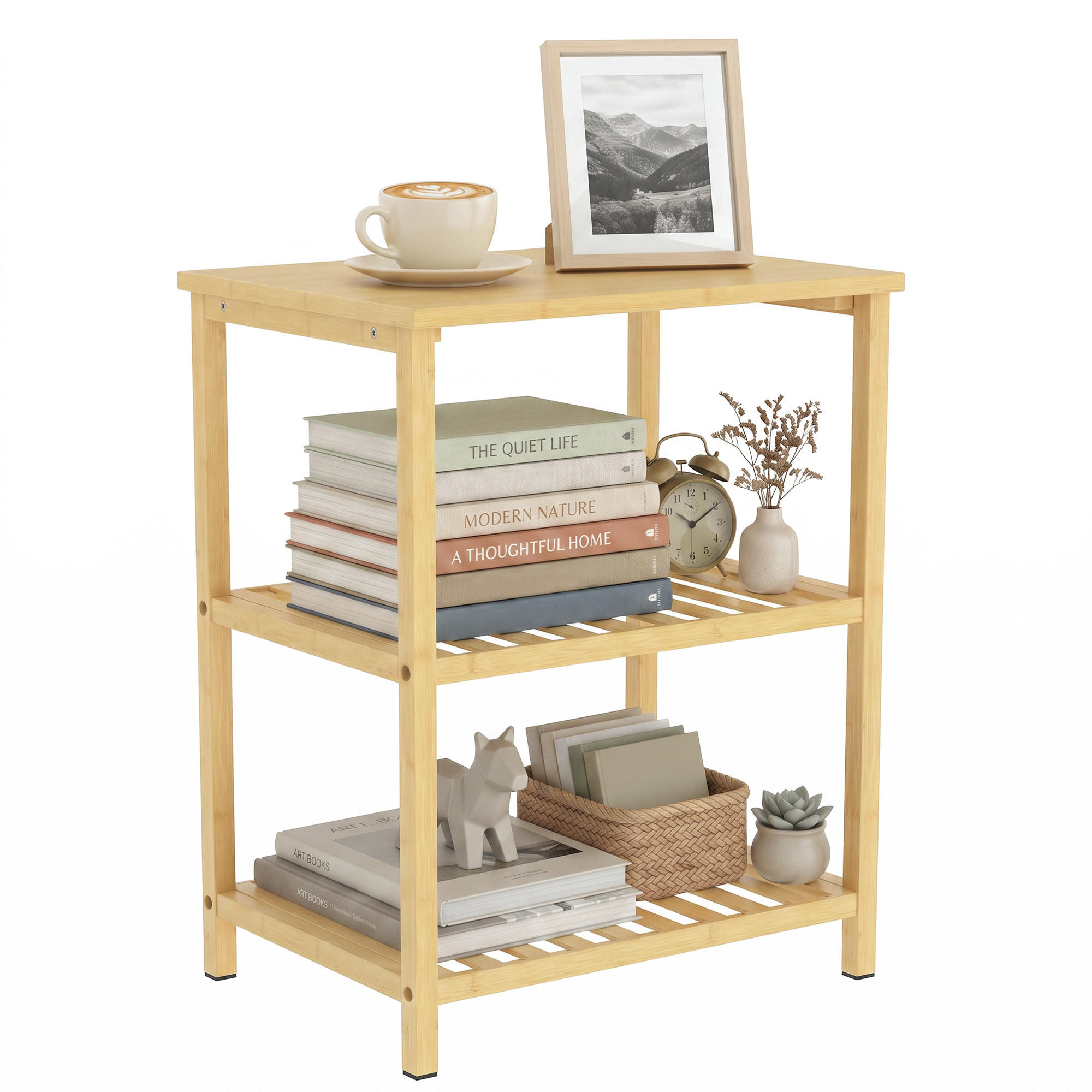 BEISTELLTISCH Naturfarben 40.6/30.0/50.5cm - Naturfarben, Holz (40.6/30/50.5cm)
