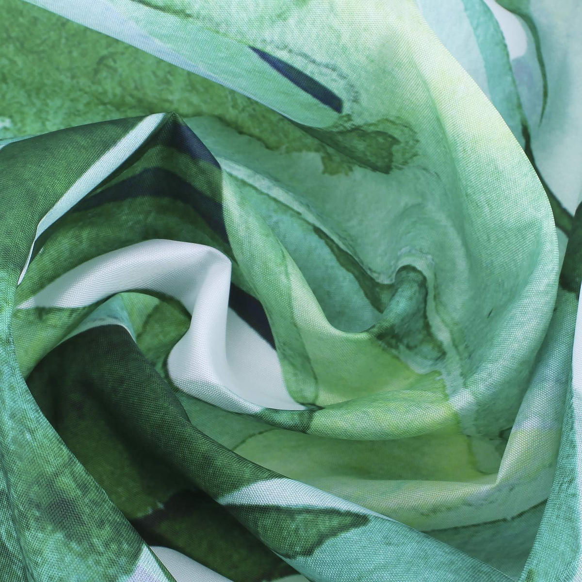 DUSCHVORHANG Dschungel tropisch originell schimmelresistent Grün Stoff mit Haken 180 x 200 cm - Grün, Textil (180/200cm) - MCBOSON