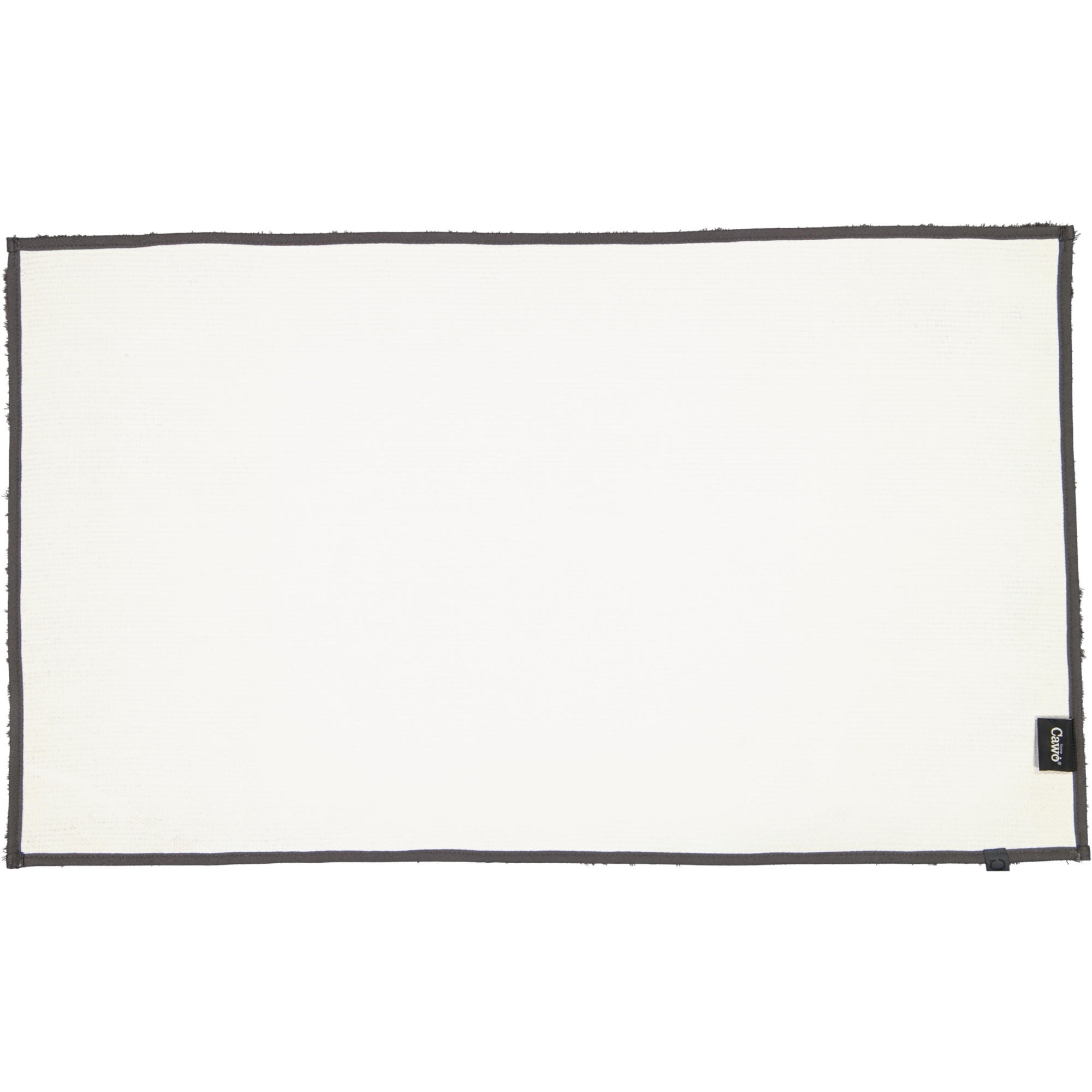 BADTEPPICHE SOLID 1009 BASALT - 740 - Grau, Textil (60/100cm) - Cawoe