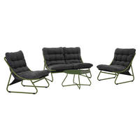 GARTENSET 4-Sitzer, Grün - Grün, Textil - Oviala