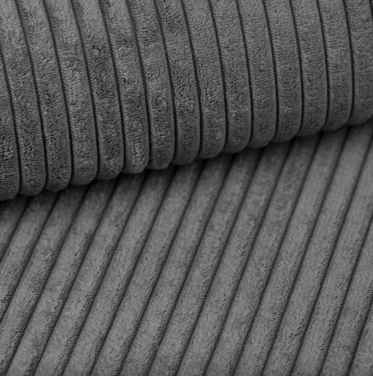 ECKSOFA Poso XXL U-förm, Schlaffunktion, weiche Kissen, Bettkasten, hochwertige Polsterung, lose Rückenkissen, freistehend, 377x143x83 cm Grey - Dunkelgrau, Holz/Textil (377/83/143cm) - DomoHome