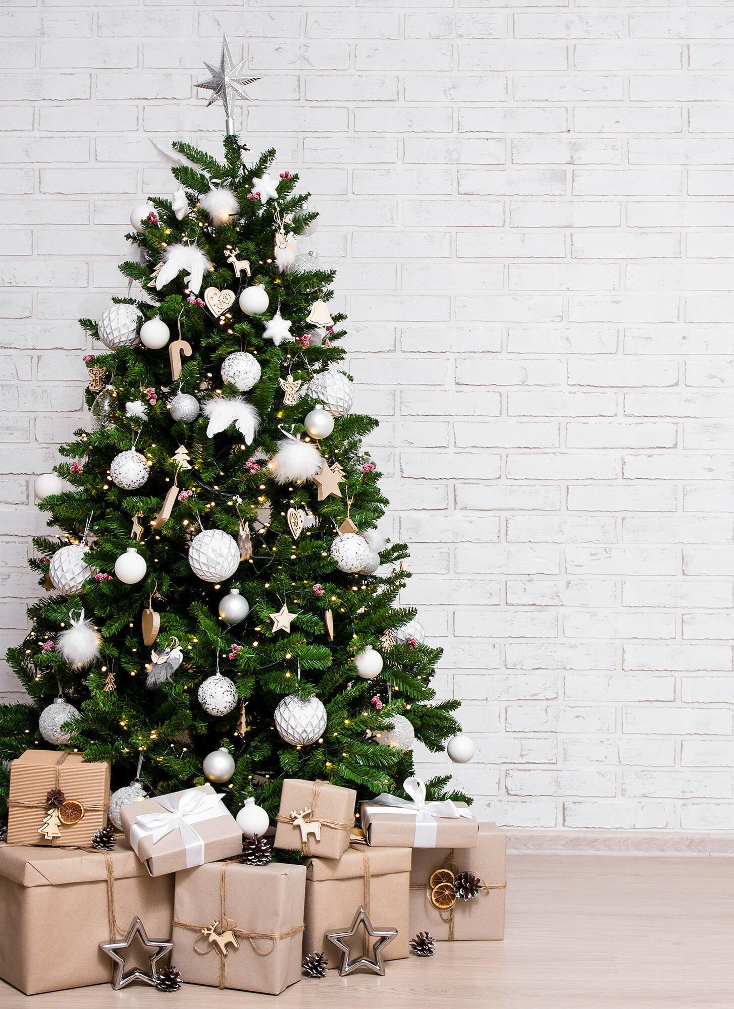 WEIHNACHTSBAUM Kunststoff Grün 58x58h120 cm - Grün, Kunststoff (120cm) - DMORA