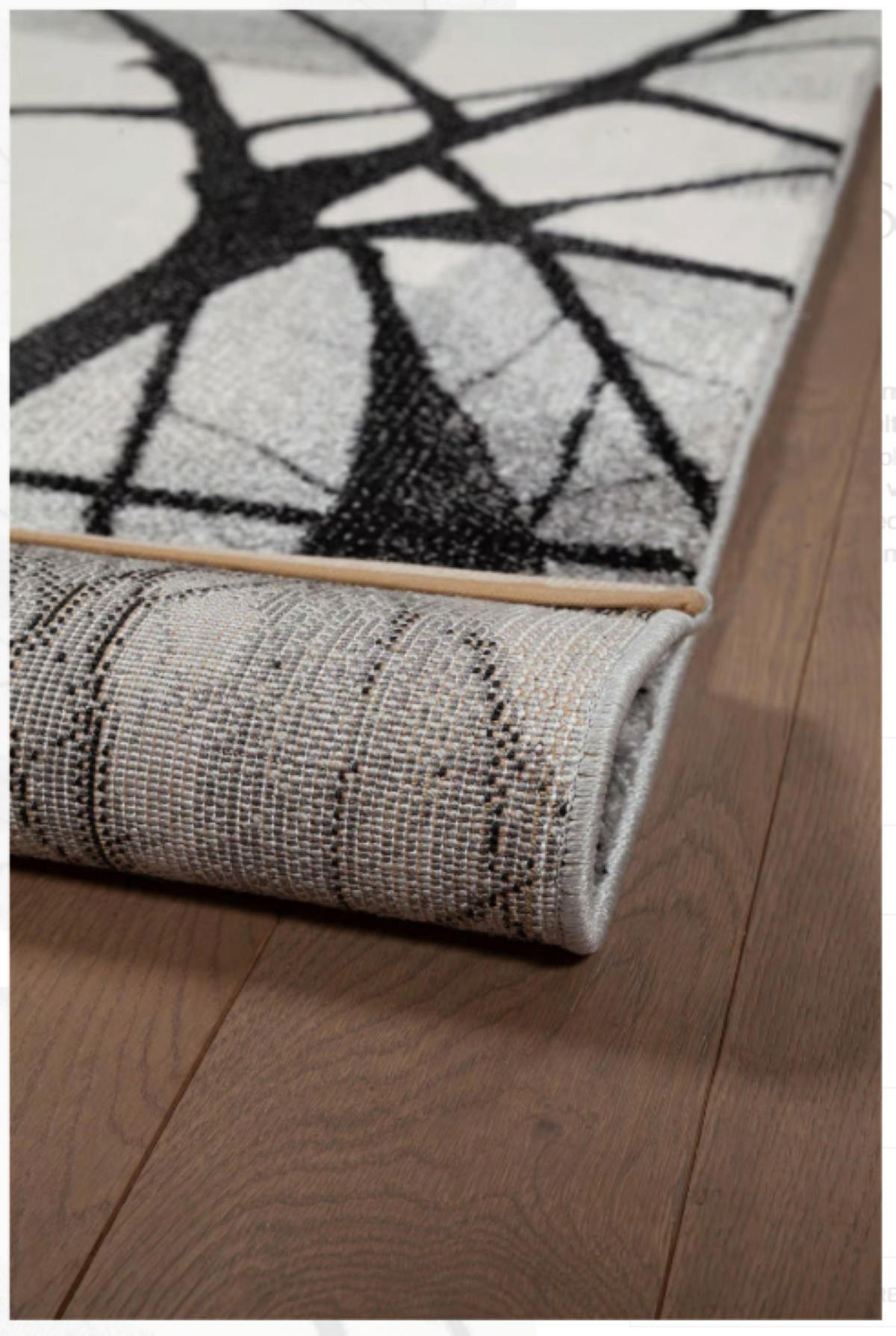 TEPPICH modern Flachgewebe NAGOYA Grau 133x190 cm - Grau, Textil (133/190cm) - Novatrend