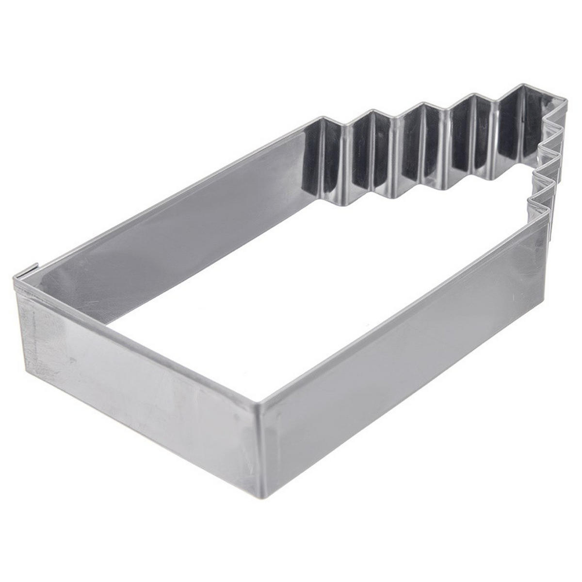 AUSSTECHFORM Haus mittel 12 cm Silber - Silberfarben, Metall (6/1.5/12cm) - Orion 