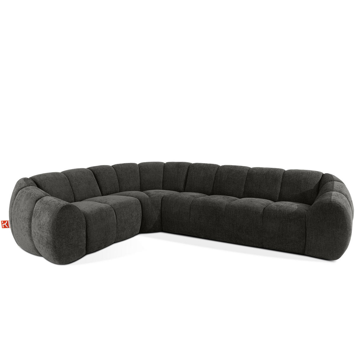 ECKSOFA LINKS FLAVA, Graphitfarben - Graphitfarben, Holz/Holzwerkstoff (310/230cm) - KONSIMO®