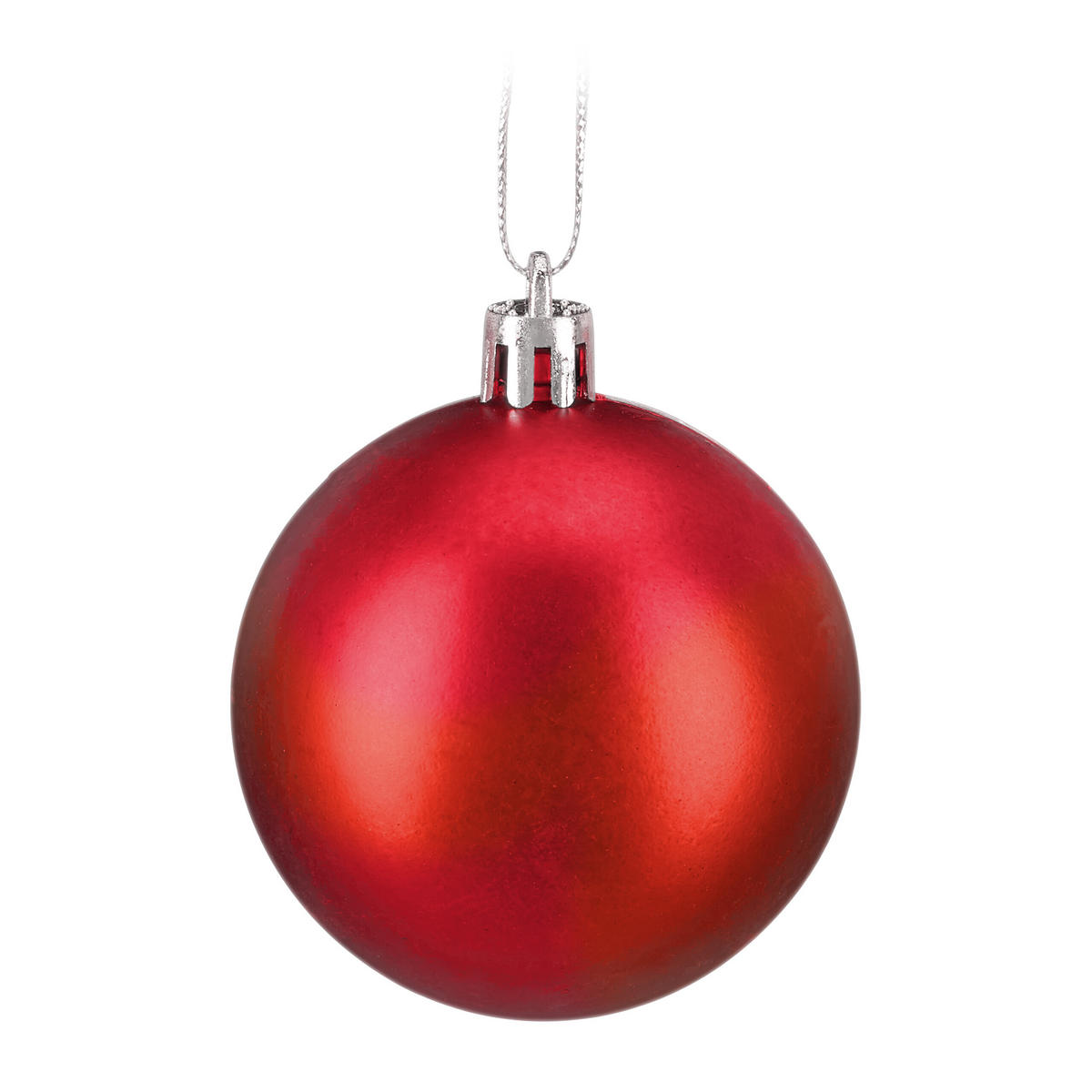 150-TLG.WEIHNACHTSKUGELN-SET - Rot, Kunststoff (6/7/6cm) - Relaxdays