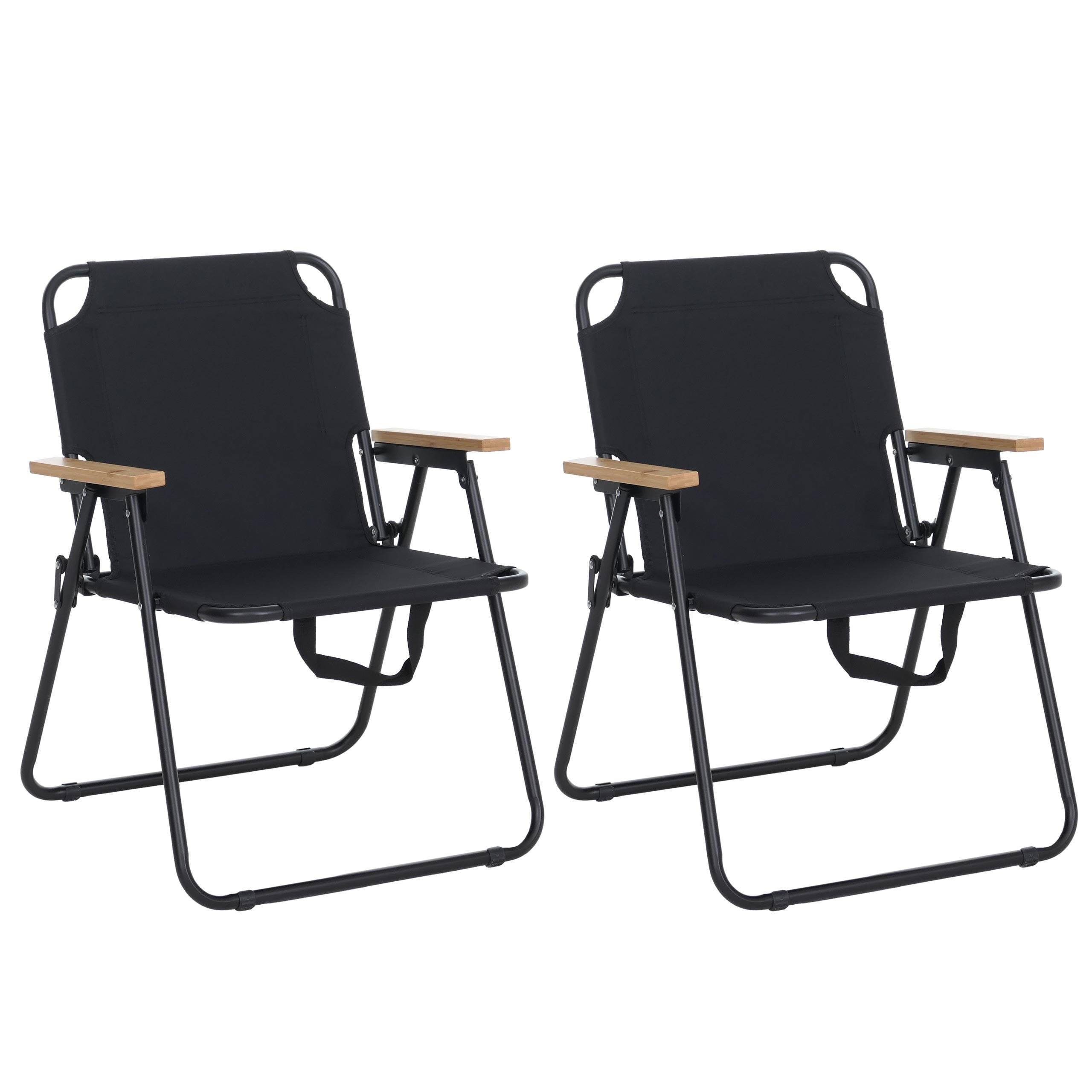 CAMPINGSTUHL Schwarz - Schwarz, Textil (57/71/57cm) - MCW