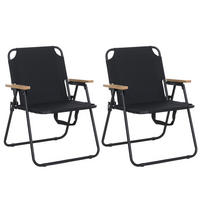 CAMPINGSTUHL Schwarz - Schwarz, Textil (57/71/57cm) - MCW
