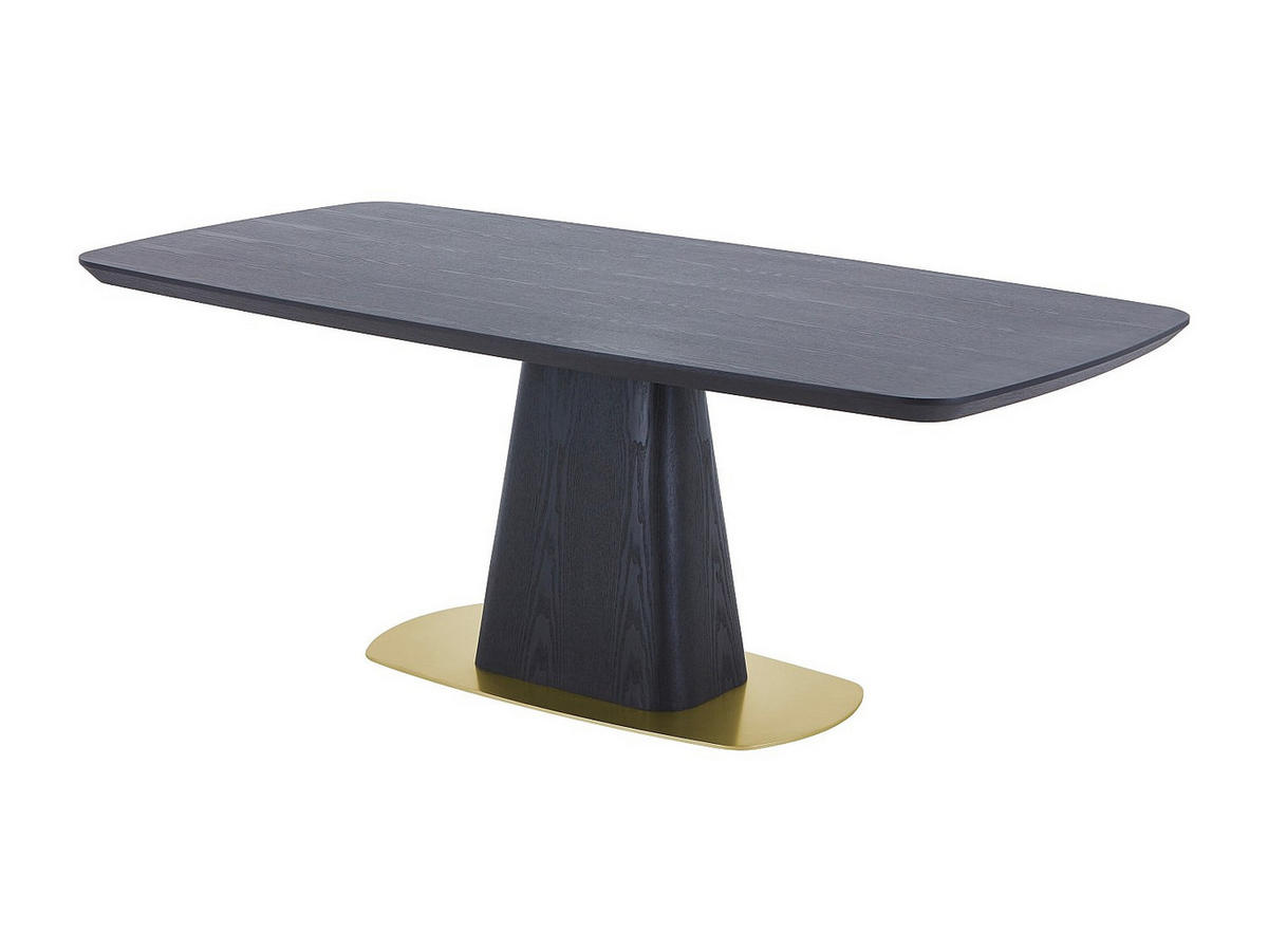 TISCH ohne Ausziehfunktion - 8 -Sitzer - MDF - schwarz - DYLORA - Schwarz, Holz (100/200/75.5cm) - Vente-Unique