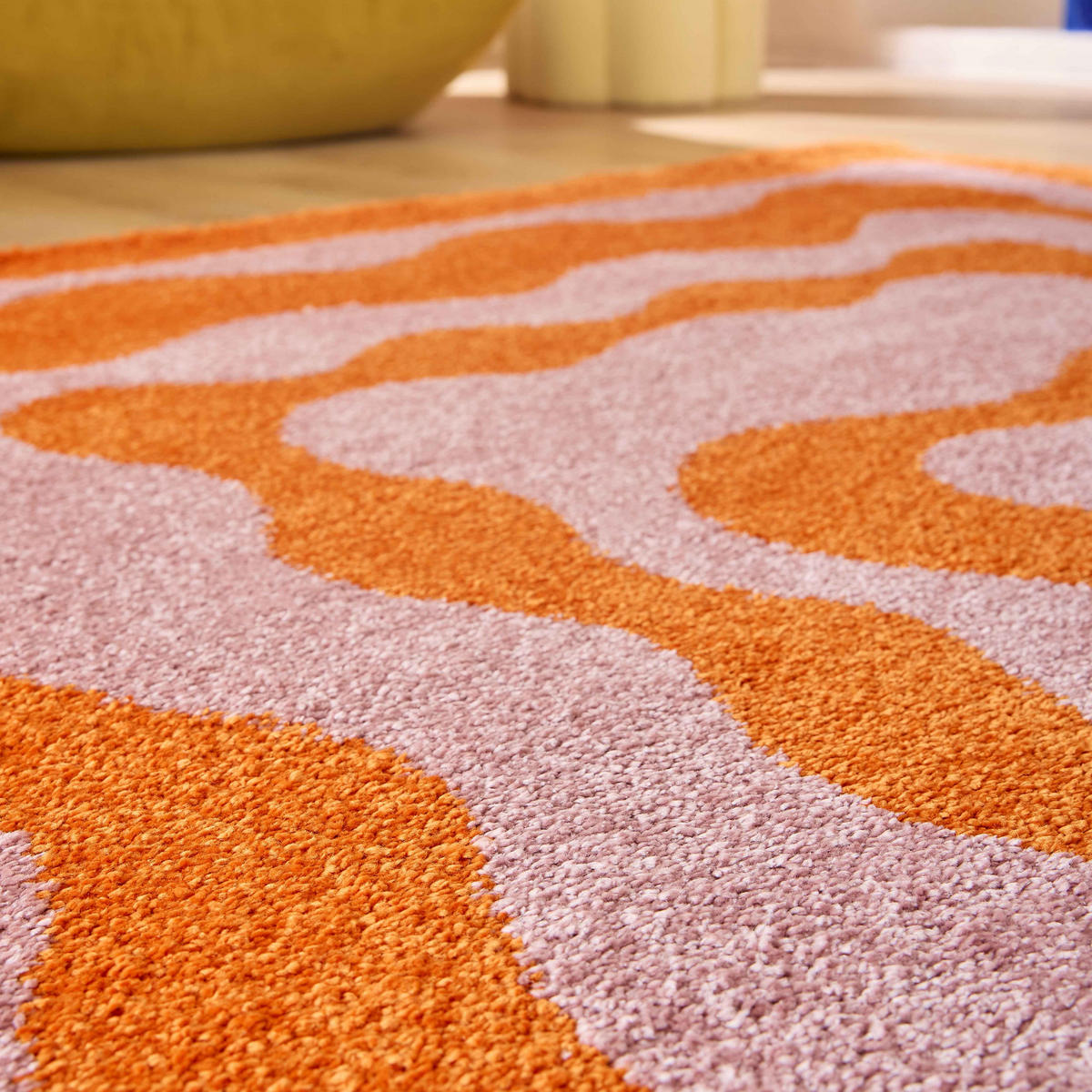 TEPPICH vintage orange Groovy 160x230 cm - Orange, Textil (160/230cm) - Nazar Rugs