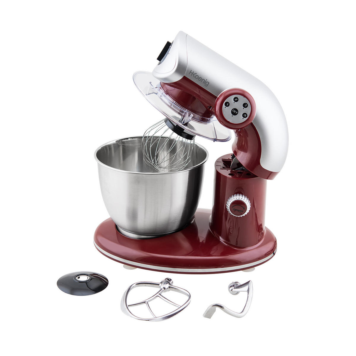 ROTER Mischroboter - Rot, Metall (27.4/39.2/39.7cm) - HKoenig