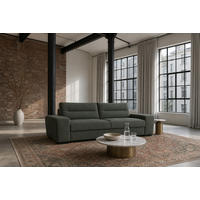 3-SITZER Carlisle Chenille Grün 274/97/93 cm - Waldgrün, Kunststoff/Textil (274/93/97cm) - foamnova