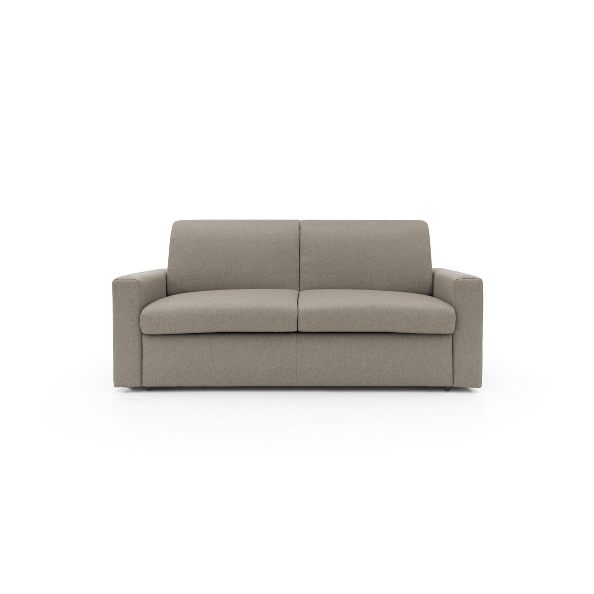 SCHLAFSOFA Kansas - Taupe, Textil (212/92/95cm) - Divani.store