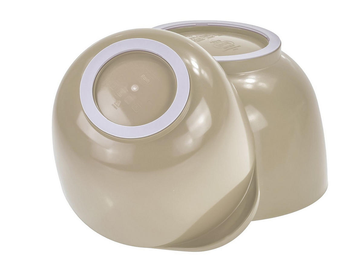 RÜHRSCHÜSSEL-SET Margrethe New beige (2tlg) - Beige, Kunststoff (21/15cm) - Rosti