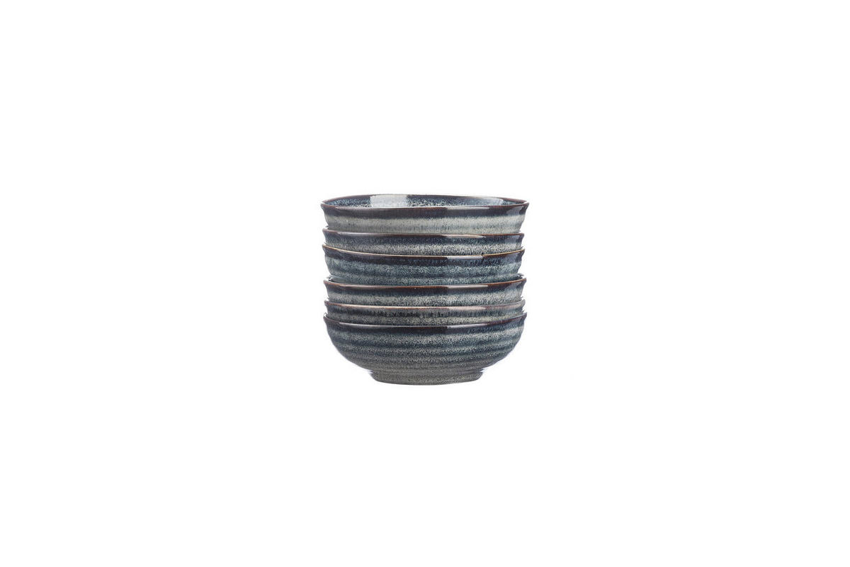 SCHÄLCHEN Zen Ø10cm - 6er-Set - Naturfarben - Grau, Keramik (10cm) - Björn
