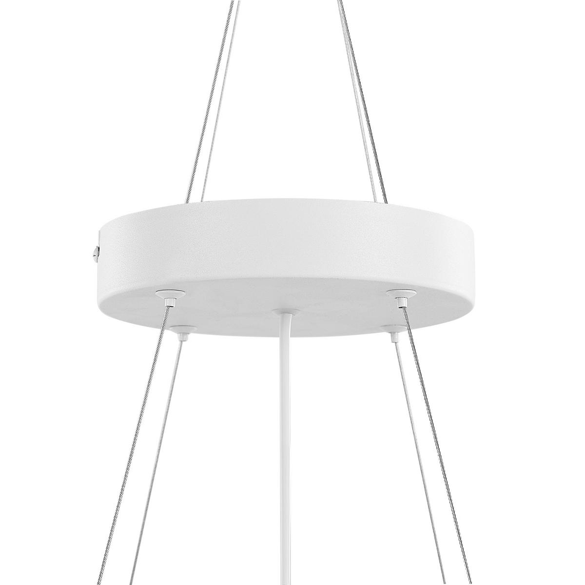 HÄNGELEUCHTE Balili 60/60/175 cm - Weiß, Metall (60/60/175cm) - Beliani