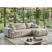 BIG-SOFA Vitton II Beige Rechts - Beige, Textil (260/85/200cm) - B&B Home