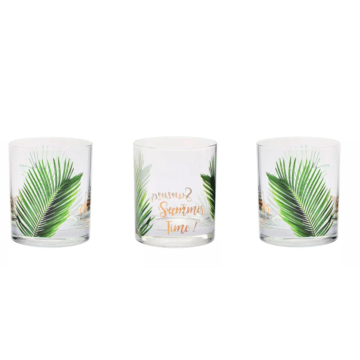 GETRÄNKEGLÄSER DECO SUMMER TIME, 6ER-SET, 300 ML - Transparent, Glas (0.3L) - Krosno Glass