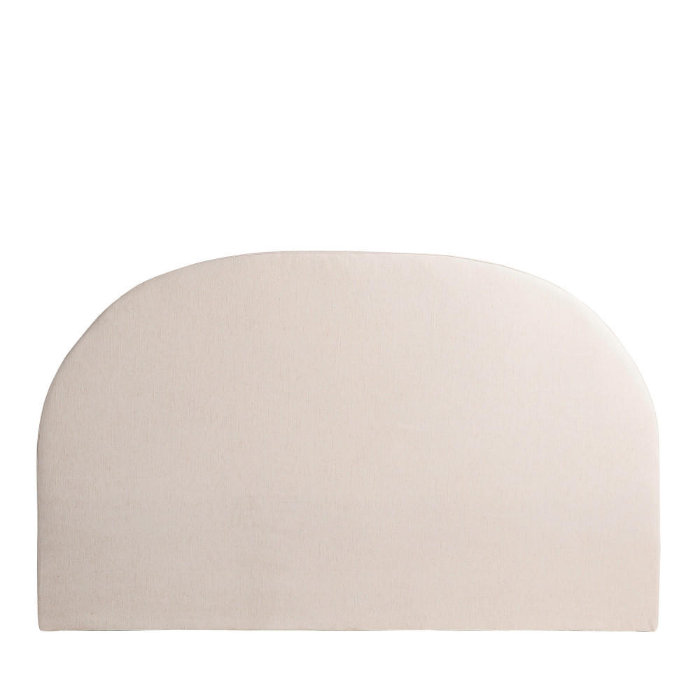 HALBMOND-KOPFTEIL aus Baumwolle und Leinen, L170cm - Noussa - Natürlich - Naturfarben, Textil (170/105/9cm) - Drawer