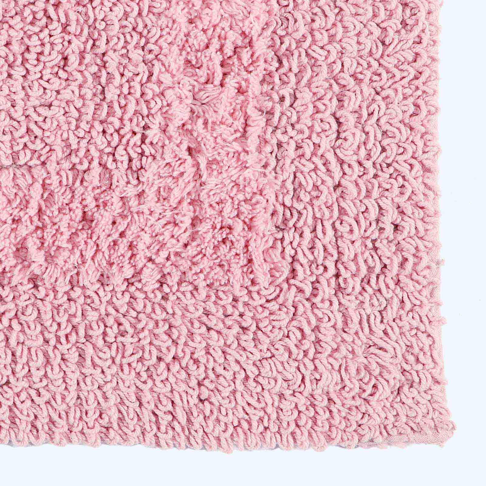 BADEMATTE 40/100 cm, 100% Baumwolle, wendbar - Rosa, Textil (40/100cm) - Homescapes