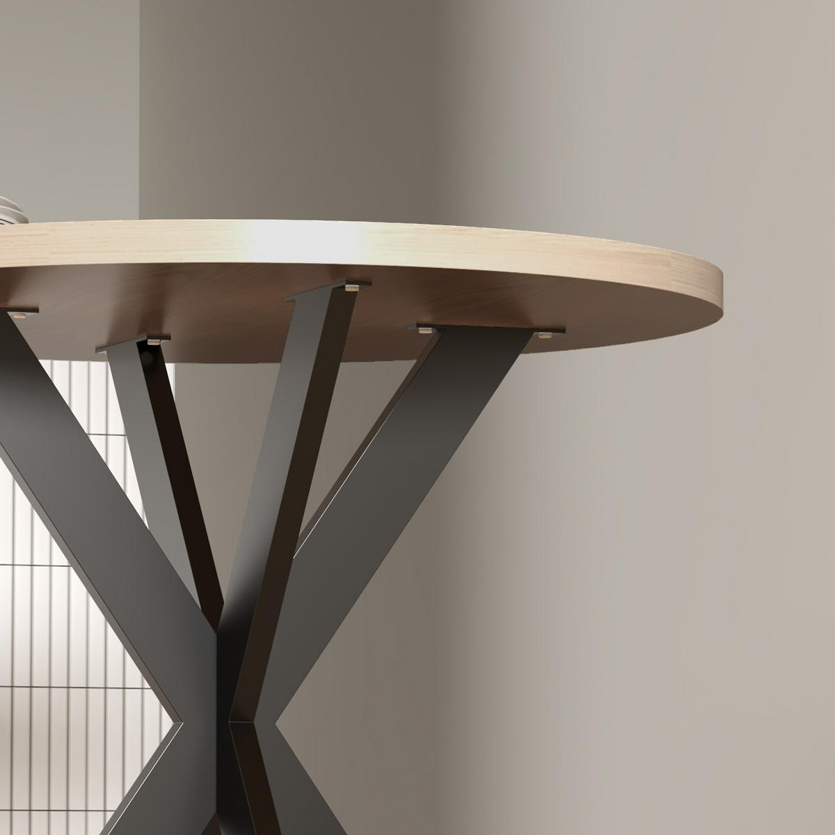 ESSTISCH DE-08406 75x75 cm mit Spinnenfuß für 2-4 Personen Braun - Braun, Holzwerkstoff (75/75/75cm) - ComfortXL