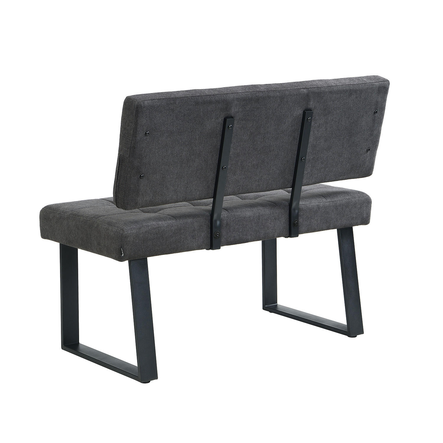 SITZBANK SIGFRID - Anthrazit, Metall (100/48/56cm) - B&D Home