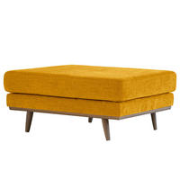 POLSTERHOCKER - Eichefarben/Gelb, Textil (85/43/60cm) - home24