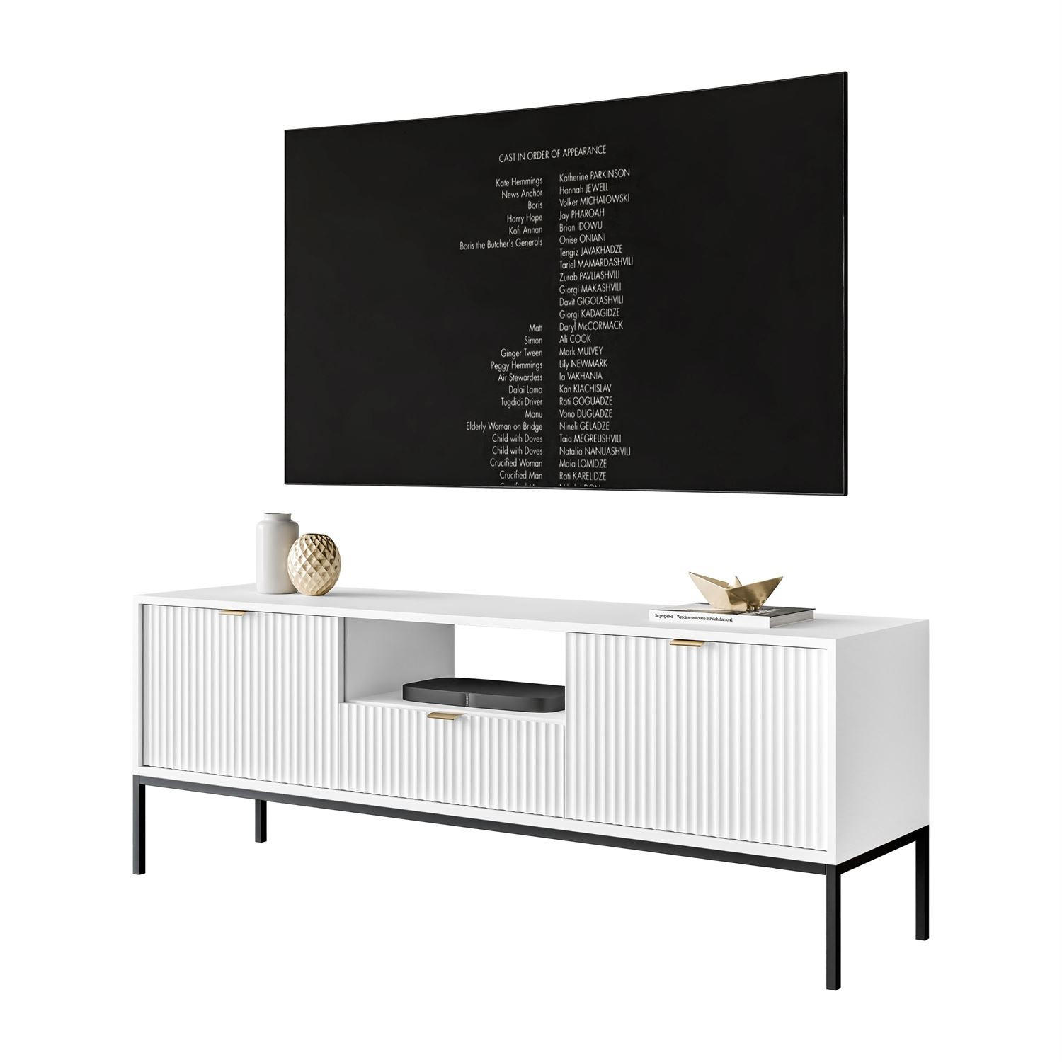 TV-ELEMENT CORTADO RTV154 WEISS - Weiß, Holzwerkstoff (154/56/39cm) - Lookway