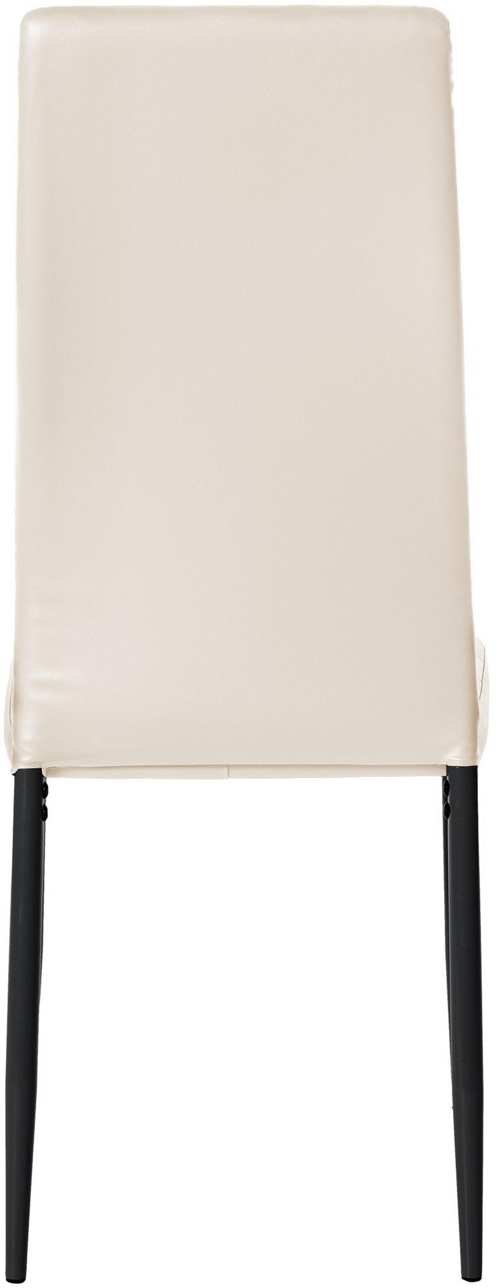 ESSZIMMERSTUHL Hador Kunstleder Creme Wohnzimmerstuhl - Creme, Leder (41.5/99/40cm) - DELUKE