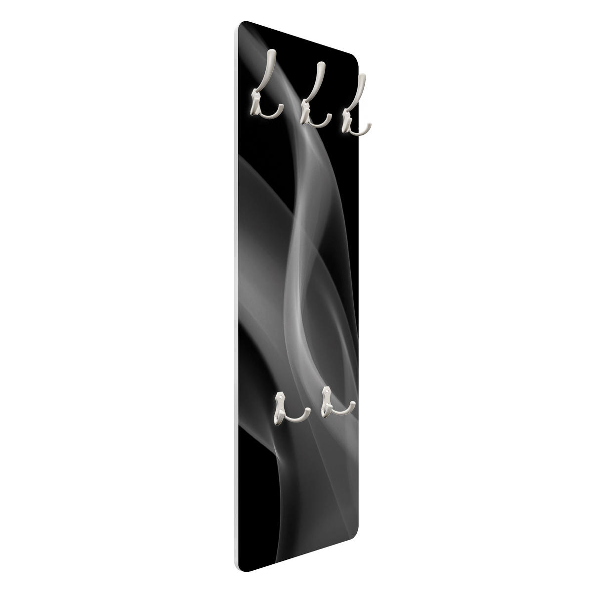 WANDGARDEROBE - Silver Smoke 34/105 cm - Schwarz, Holzwerkstoff (34/105/1.6cm) - Bilderwelten
