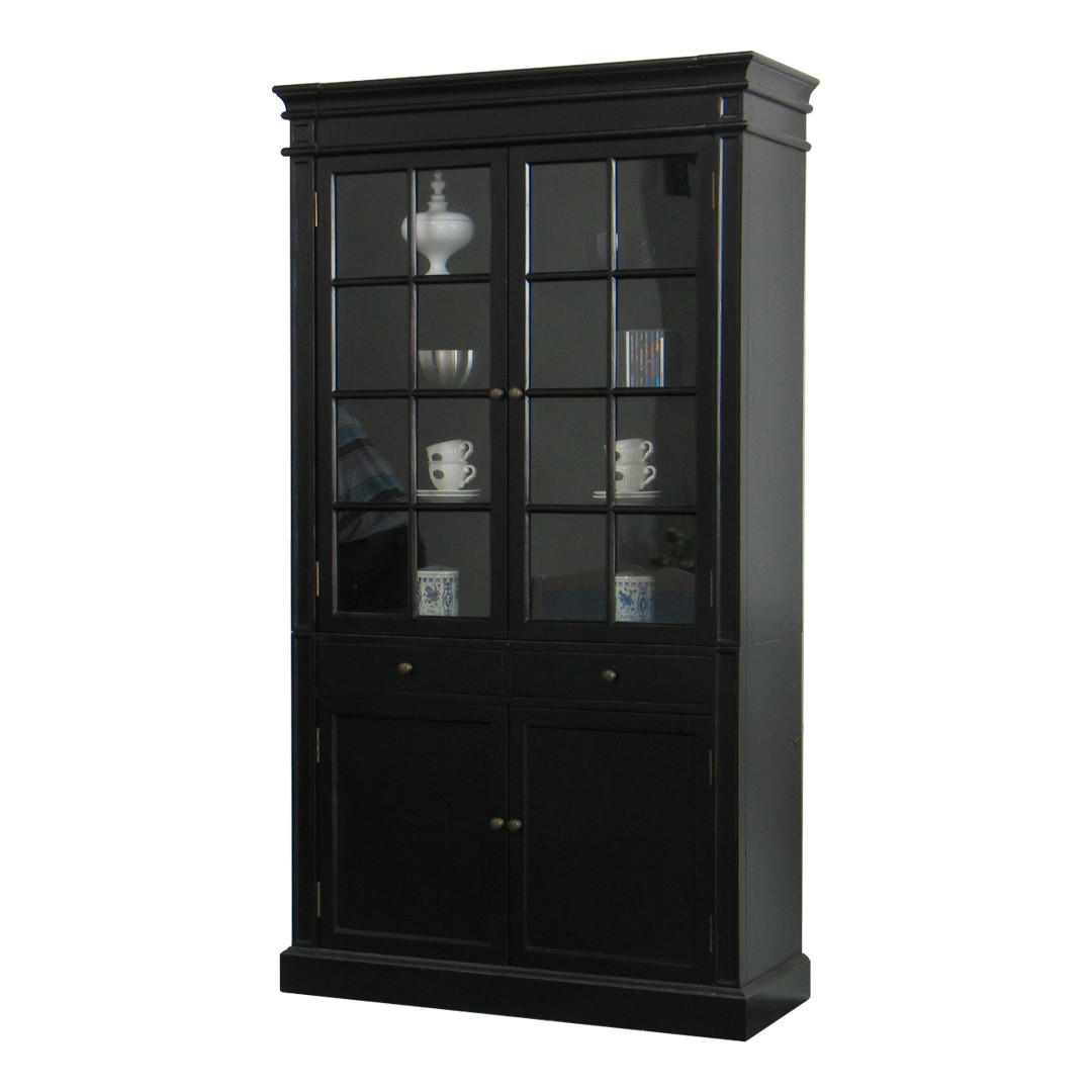 ebuy24 Buffet Schwarz 110x200x45 cm