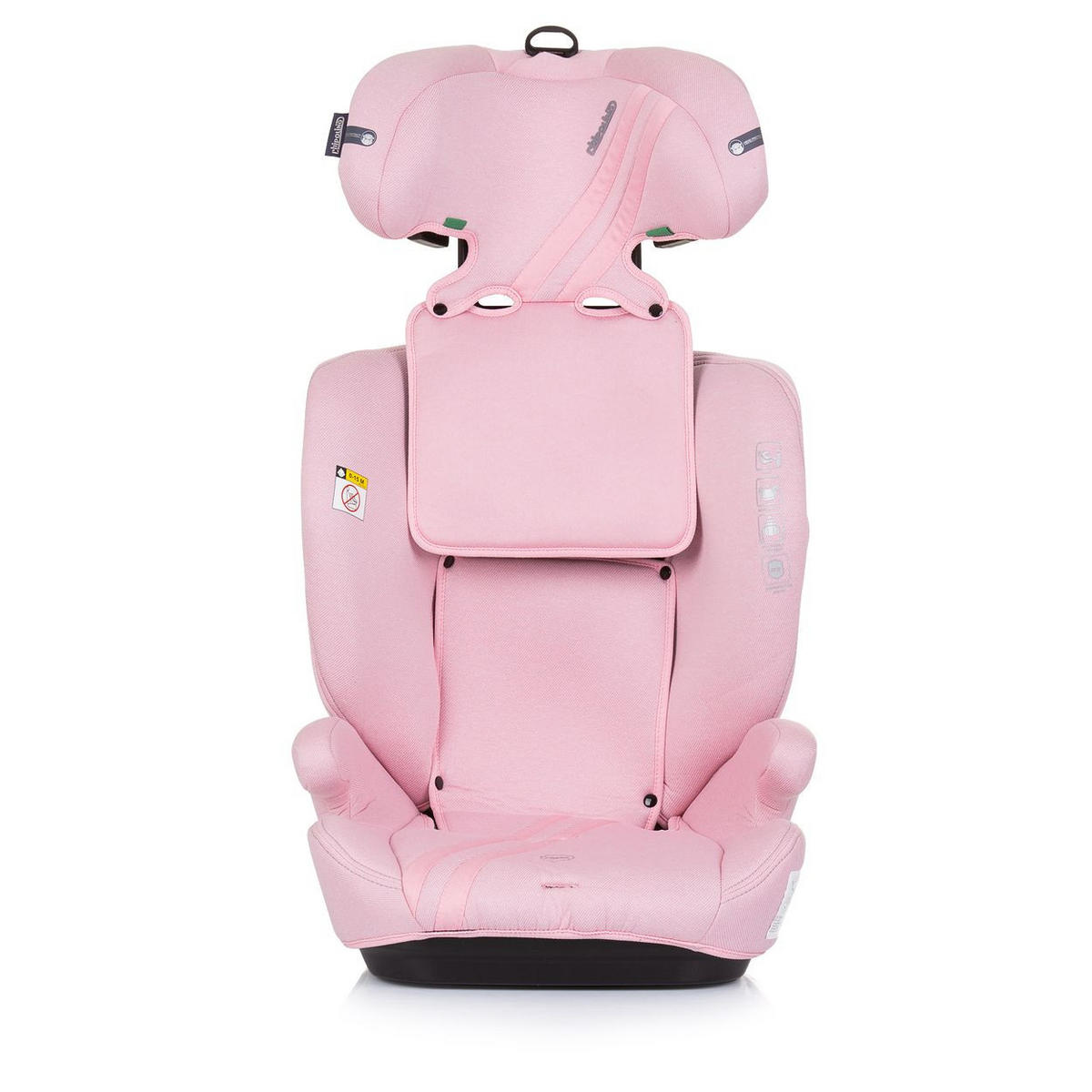 KINDERSITZ Icon i-Size (76-150cm) rosa Gruppe 1/2/3 Isofix verstellbar - Rosa, Kunststoff (44/61/45cm) - Chipolino